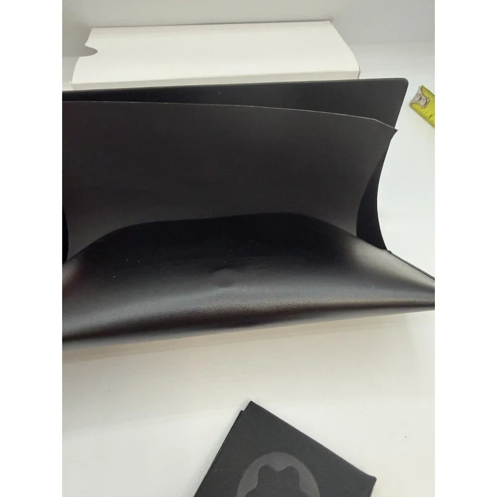 Authentic Montblanc Black Leather Eyeglass Sunglasses Case Box & Cleaning Cloth